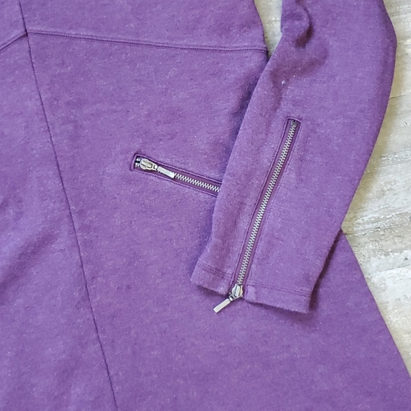 Athleta Active Outdoor Dress w/ Zipper Detail-Plum - Picture 4 of 9